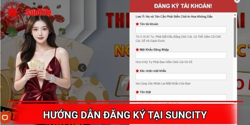 Hướng dẫn đăng ký tại nhà cái Suncity